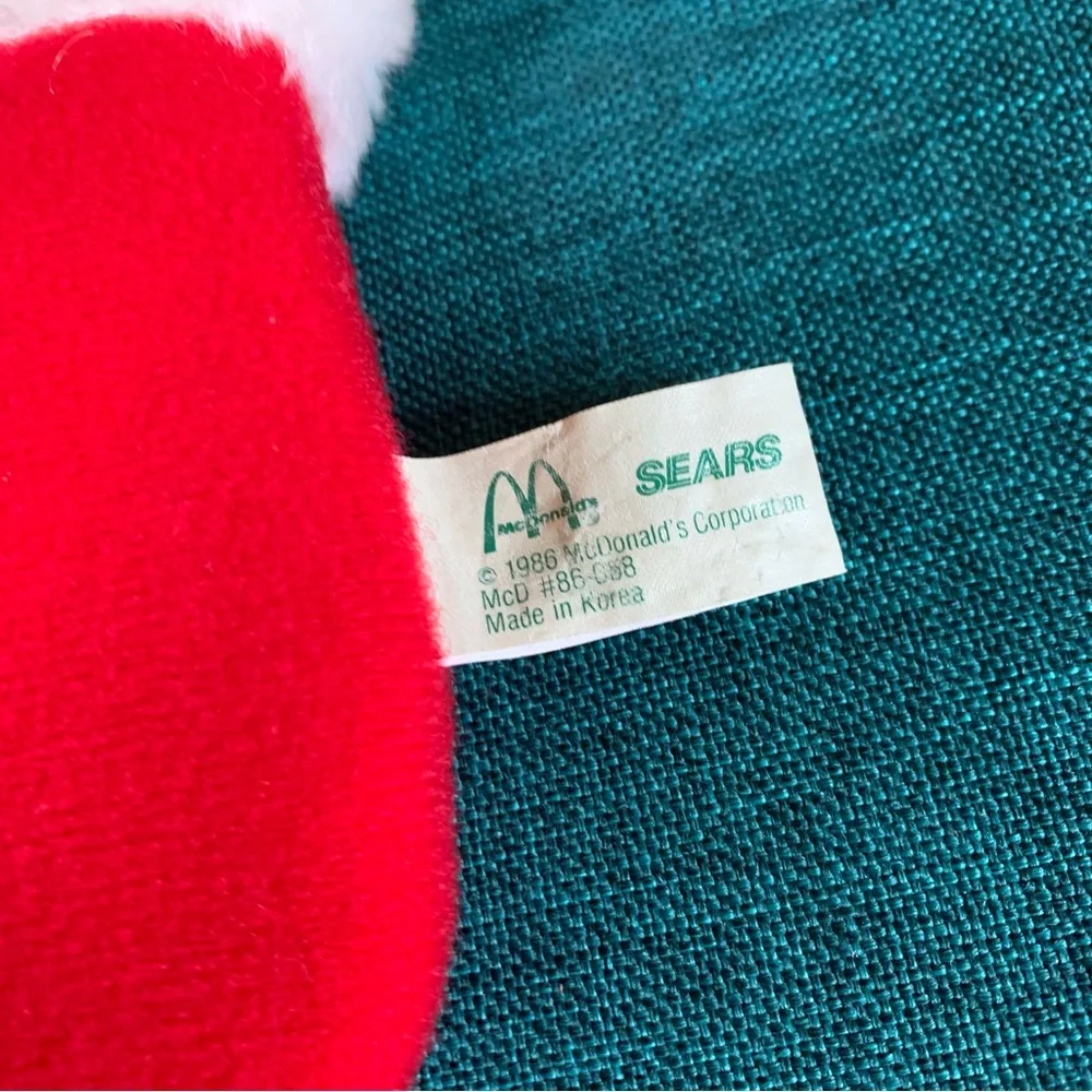 Vintage An American Tail Christmas Stocking Sears / McDonald’s toy from 1986